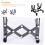 Violin Stand Foldable Adjustable Floor Rack for Home Classroom Easy Carry Black 5