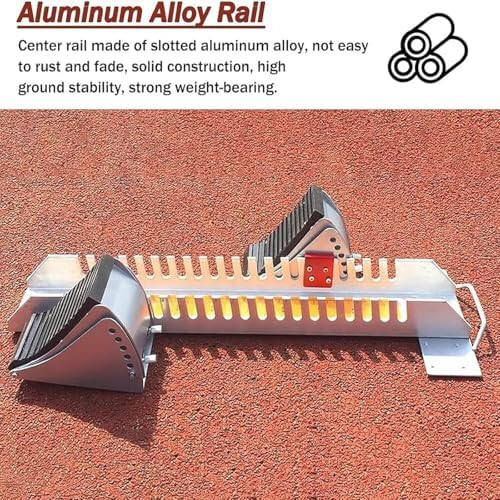 Aluminum Sprint Starting Blocks with Six Angle Adjustment and Secure Grip for Athletics Training 2