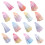 20Pcs Small Tassels with Gradient Color Designs For-Pink yellow 2