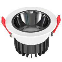 Spot Lights Ceiling Recessed COB LED Downlights 24W 4000K Bathroom Baffle Trim Indoor LED Lamps