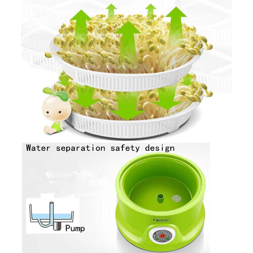 Bean Sprouts Machine with Smart Temperature Control, Large Capacity Automatic Seed Sprouter for Home 2