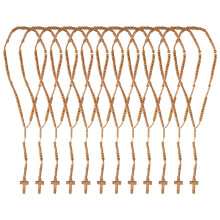 Korsarmbånd med justerbar størrelse Kristne håndlagde armbånd Tre av høy kvalitet Enkelt elegant design Holdbart Passer til forskjellige
