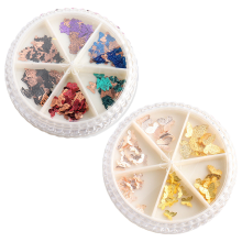 Cristales únicos para decoración de uñas, dijes de mariposas doradas y plateadas en 3D, perfectos para decoración de uñas DIY y diversas