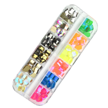 Decoração artesanal pessoal e elegante, pedras brilhantes para unhas que estimulam a criatividade, strass de acrílico de alta qualidade com base