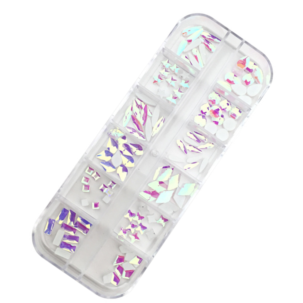 Mermaid Nail Sequins for Creative Nail Art, Colorful Glitter Stickers with Iridescent Shimmer, Easy to Apply Mixed Color Rhinestones For Nightclubs