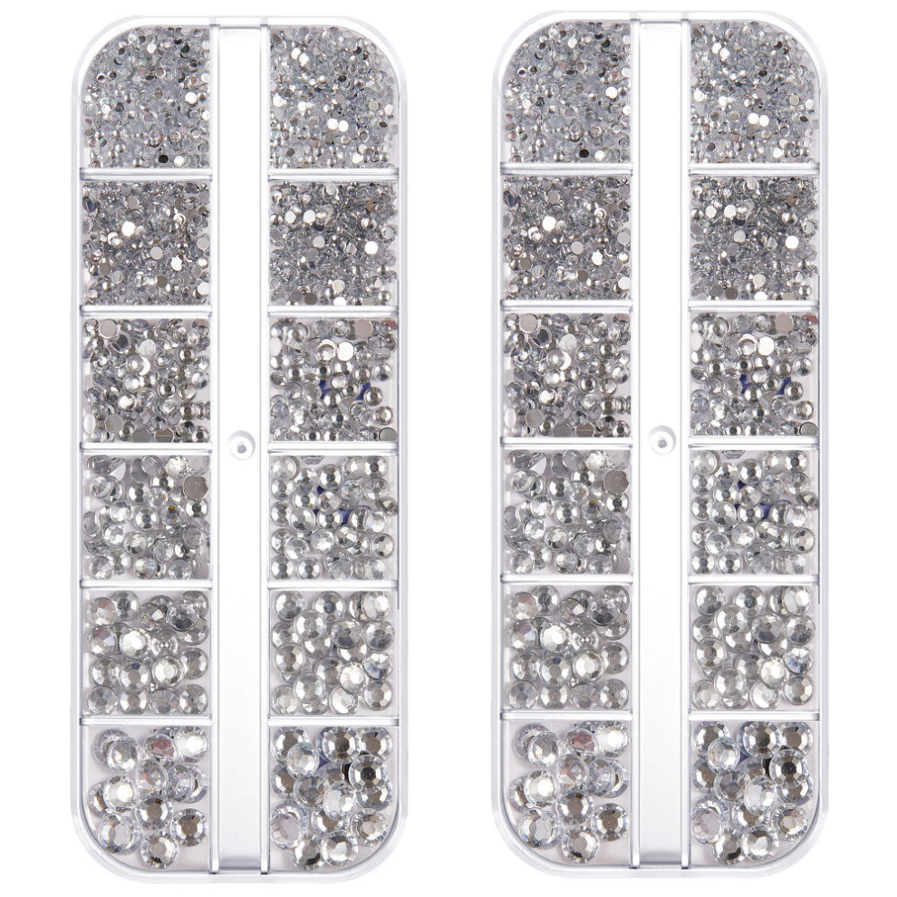 Versatile Decorations Flat Back Gems, Crystal Rhinestones with Multi-Faceted Sides, High-Quality K9 Glass, Easy To Apply, Suitable for Wide Range of