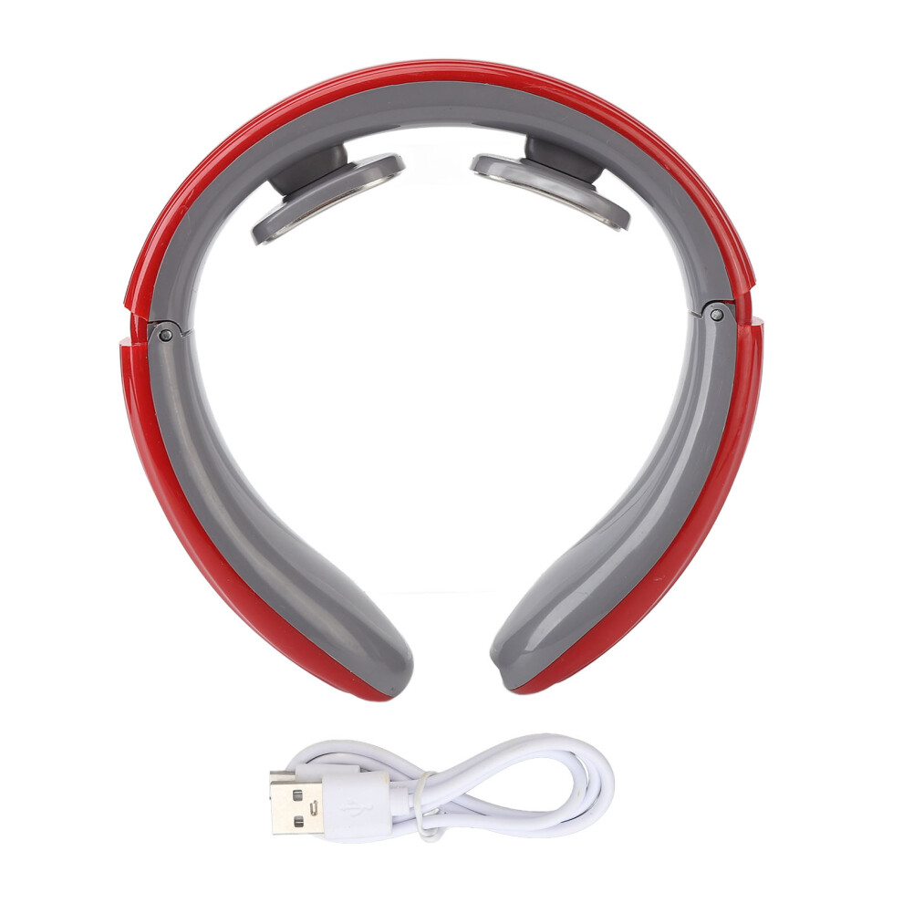 Wireless Neck Massager for Deep Tissue Pain Relief, Cervical Vertebra Massager with Circumferential Traction and Adjustable Intensity for Everyday