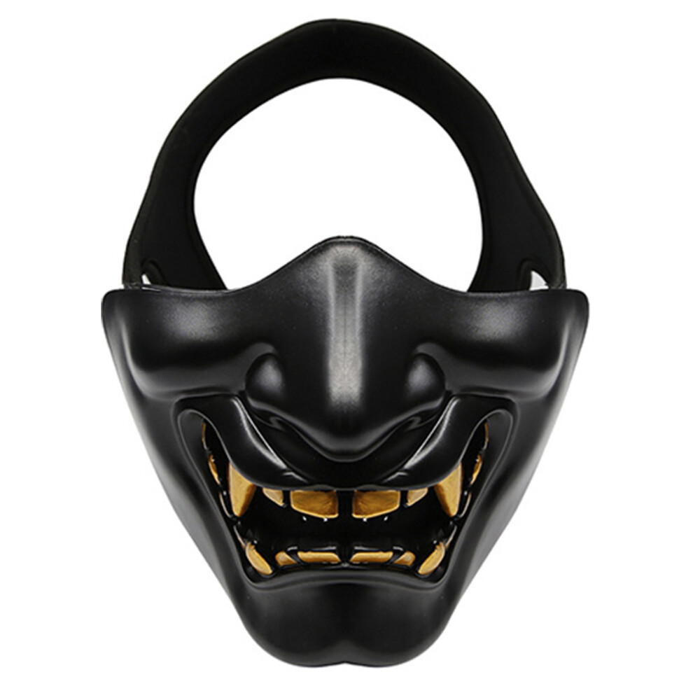 Half Face Mask for Role-Playing Adventures, Breathable Lightweight TPU Mask with 800 FPS Protection, Comfortable Neoprene Headband Adjustable hook and