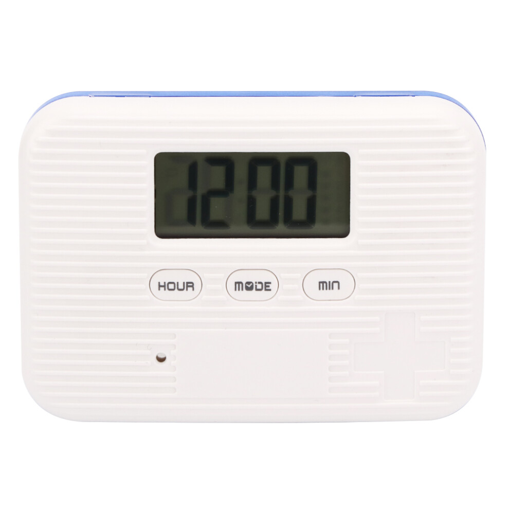 Electronic Pill Dispenser with LCD Digital Pill Container, 6 Compartment Design, Portable Pill Organizer with Countdown Reminder & Portability, Ideal