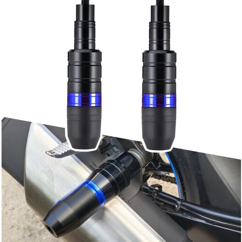Motorcycle Frame Slider 2023 Aluminum Crash Pad Engine Protector Anti Fall Ball Blue