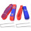 Beach Volleyball Boundary Lines Set with AntiSag Webbing and RustProof Stakes, Foldable DualTone 3