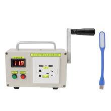 Compact Emergency Power Solution, Portable 20W Hand Crank Generator For Reliable Outdoor Energy, With Status Indicator And Dual-Cranking Capability,