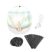 Luminária Noturna Dreamscape, Projetor de Céu Estrelado com 12 Filmes, Luz Noturna Infantil com Intensidade Ajustável para Decoração de Quarto,