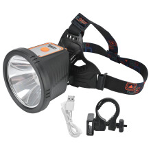 Compagna versatile per le attività all'aperto: lampada frontale ricaricabile e impermeabile per arrampicata, campeggio e pesca.