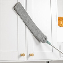 Sofa Bed Furniture Bottom Cleaner, Bendable Head for Under Appliances, Electrostatically Charged Microfiber Cloths for Efficient Dust Collection