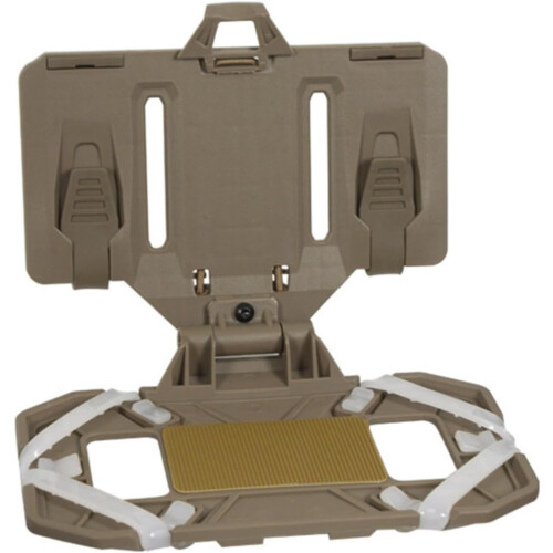 Tactical Vest Phone Holder with Quick Release Chest Mount, Foldable Navigation Board, Sand Color