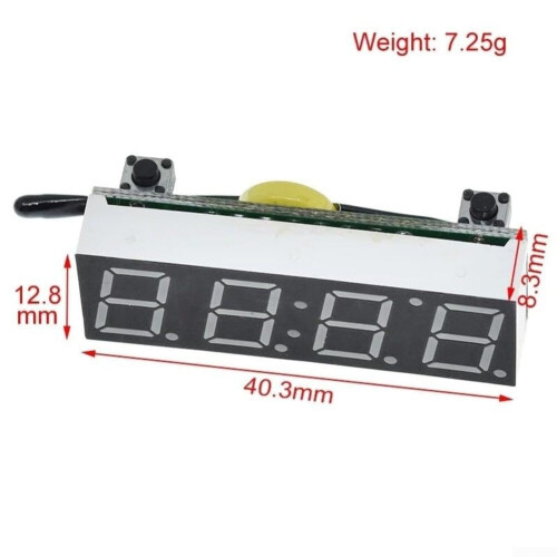 Digital Clock Voltage Module 530VDC, IIC Interface, Red, Automotive and Electronic Applications 1
