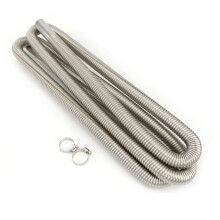 300cm Air Diesel Parking Heater Stainless Steel Exhaust Pipe Tube Gas Vent Hose For Car Heater Silver Heater Parts