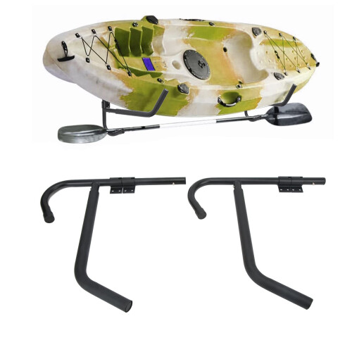 Kayak Storage Rack Foldable 90 Rotatable Surfboard Wall Mount for Garage or Shed