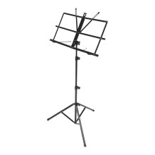 Portable Music Stand Tripod Sheet Music Rack Manuscript Reading Instrument Folding 135x47cm Black