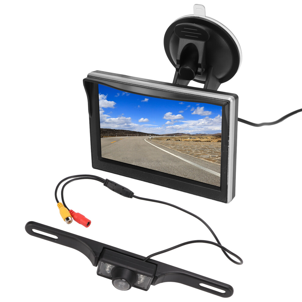 5-Inch Rearview Backup Camera System Kit With Hd Monitor For Vehicles 4271375525894