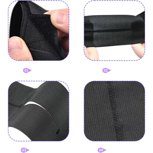 Baseball & Softball Glove Wrap Band, Elastic Strap, Adjustable Fit, Lightweight Design, Black, Two Pack 1