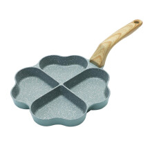 Nonstick Heart Shaped Omelette Frying Pan with Ergonomic Handle for Induction and Gas Stoves