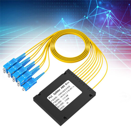 SC/UPC Glasfaser-Splitterbox PLC-Splitter ABS-Box Glasfaser-Splitter Glasfaser-Splitterbox 1/8 2