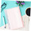 5 pieces document bags with zipper PVC file pouch case 5