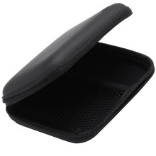Portable Hard Disk Drive Stossfester Reissverschluss-Abdeckung Beutel Kasten 2.5 ZollHDD-Tasche Hardcase Schwarz