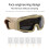 Impact-Resistant Tactics DustProof Glasses Gray Frame Kaki Size 20x8cm 5
