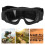 Impact-Resistant DustProof Military Goggles Black Frame, 20x8cm 10