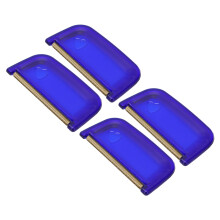 4 Pcs Blue Lightweight Fabric Sweater Comb Cloth Shaver Remove Pills Portable