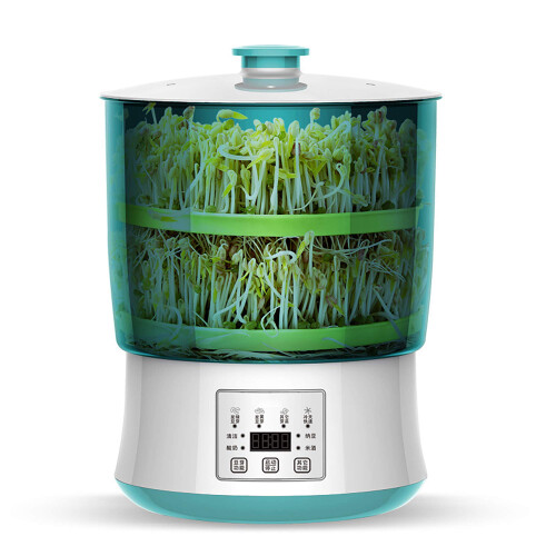 Large Capacity Automatic Bean Sprout Maker with LED Smart Display, Three Sprouting Modes for Home