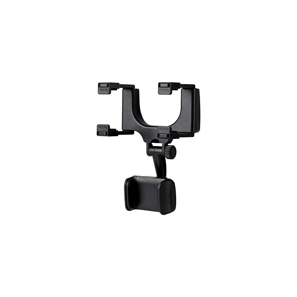 Car Phone Holder 360 Rotation Rear View Mirror Mount Adjustable Secure Grip Universal Fit 9347817499810