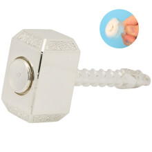 Alloy Hammer Shape Fingertip Fidget Toy – 7x3.5x2cm Gyro for Adults & Kids