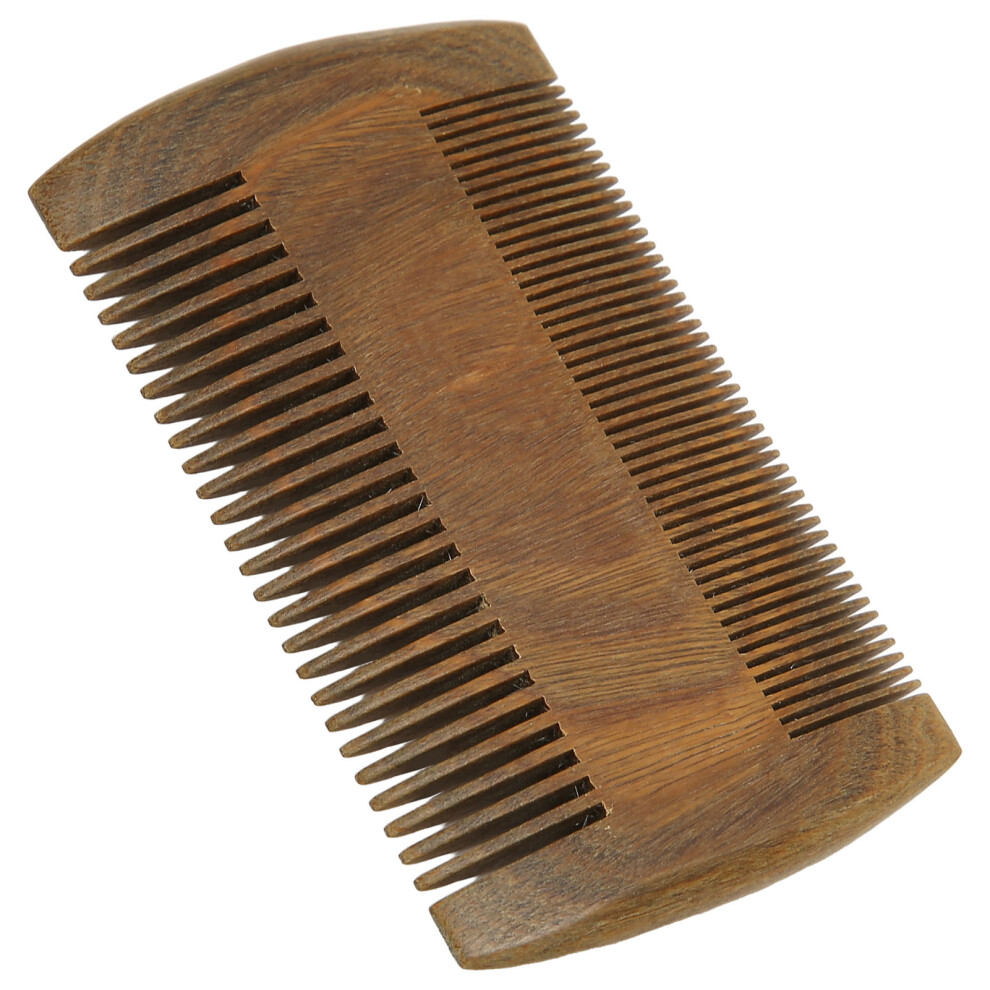 Portable Wooden Comb for Lice Removal & Beard Care Double-Sided