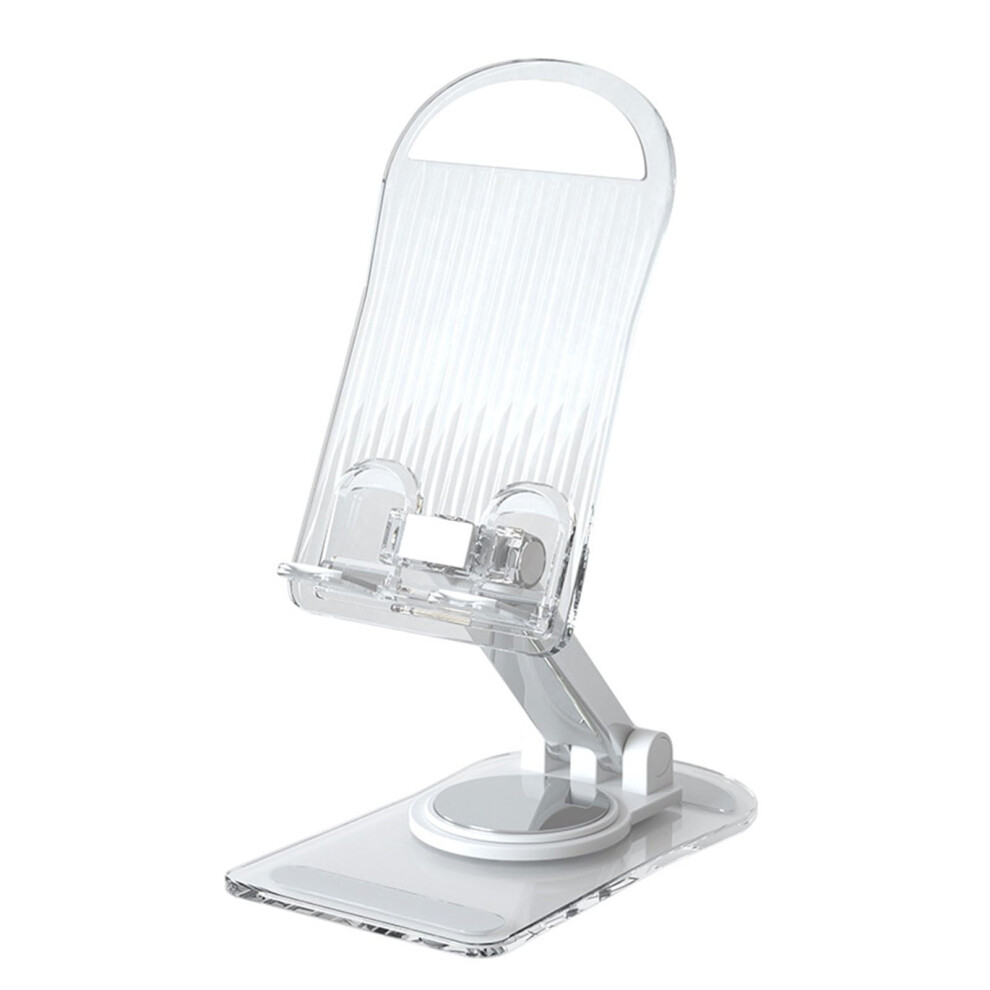 360 Degree Rotating Mount For Phone And Tablet Clear Foldable Desktop Stand Tabletop Cradles Holder Bracket 9382693359018