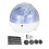 LED Galaxy Night Light Rechargeable Function 360 Degree Rotating Projector Lamp Quiet Sleep Mode Colorful Projection 6 Light Settings USB Powered for 1