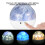 LED Galaxy Night Light Rechargeable Function 360 Degree Rotating Projector Lamp Quiet Sleep Mode Colorful Projection 6 Light Settings USB Powered for 8