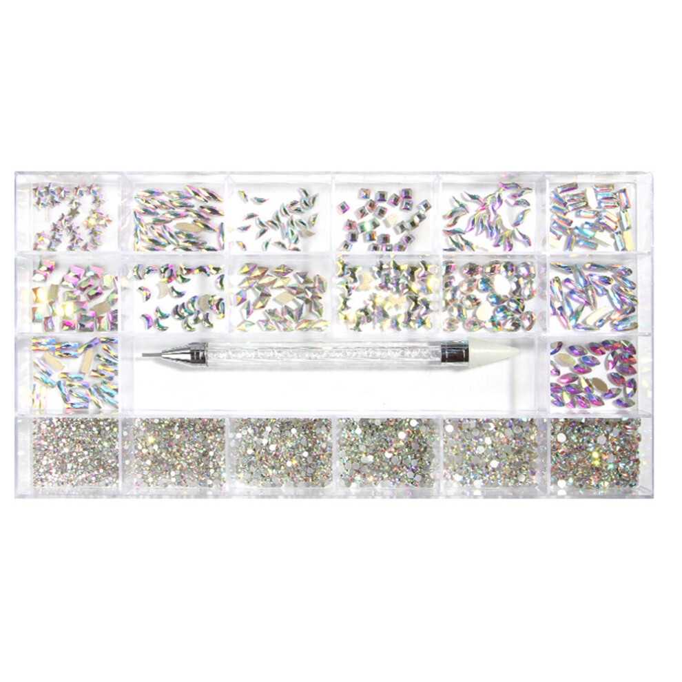 Red Elegant Flatback Rhinestones, Hot Fix Rhinestones With Tweezers And Picking Pen For Crafty Creations, Nail Art Gems In Siam Color For Memorable
