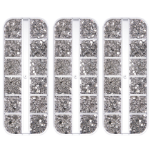 Sparkle Creator : Strass K9Glass de haute qualité, pierres transparentes pour les loisirs créatifs, merveilles dans une boîte de rangement,