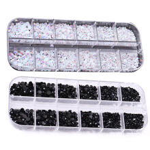 Création de bijoux DIY, cristaux à dos plat et à multiples facettes pour de charmants strass, perles de cristal décoratives pour une utilisation
