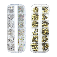 Glitzernde Nagelsteine in verschiedenen Formen, Kristall-Strasssteine mit flacher Rückseite für Kreativität, Reisen und Arbeit – aus