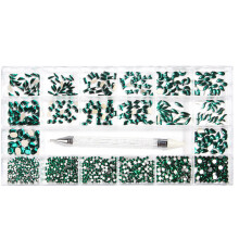 Betoverende kristallen strass-steentjes, platte strass-steentjes voor levendige nagelkunst, hotfix strass-steentjes in de kleur rood Siam voor