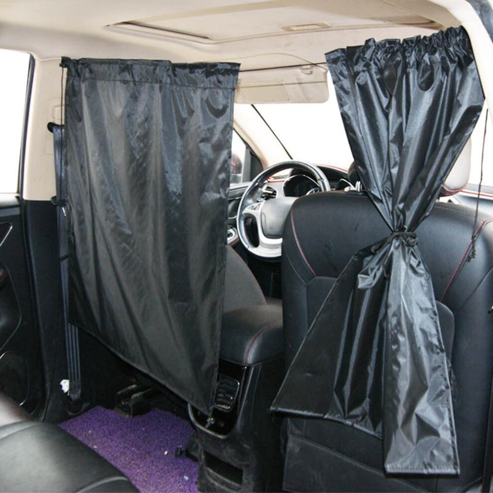 Car Privacy Curtains 3Pack Set With 95% Blocking Fabric For Rear And Side Windows Fits Sedan Suv Pickup Storage Light 9347817595536
