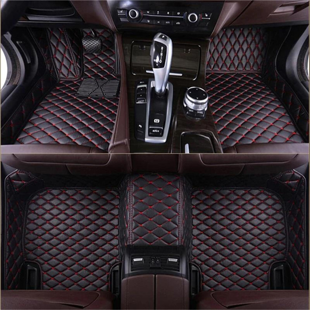 Luxury Waterproof Leather Floor Mats Suv Full Coverage Antislip Blackred For Mercedes Benz Ml W164 W166 9199774064682