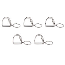 5 Pieza Llavero Estribo Occidental de Diseño Elegante Simple Anillo de Llave Herramienta Percha para Mujer Hombre DecoraciÓN de la Bolsa Tema del