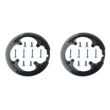 2X 8 Agujeros 42T BIke Crank DIY Cubierta Bicicleta Bielas Cadena Rueda Cubierta Guardia MontañA Bicicleta Cadena Reemplazo Protector-Gris