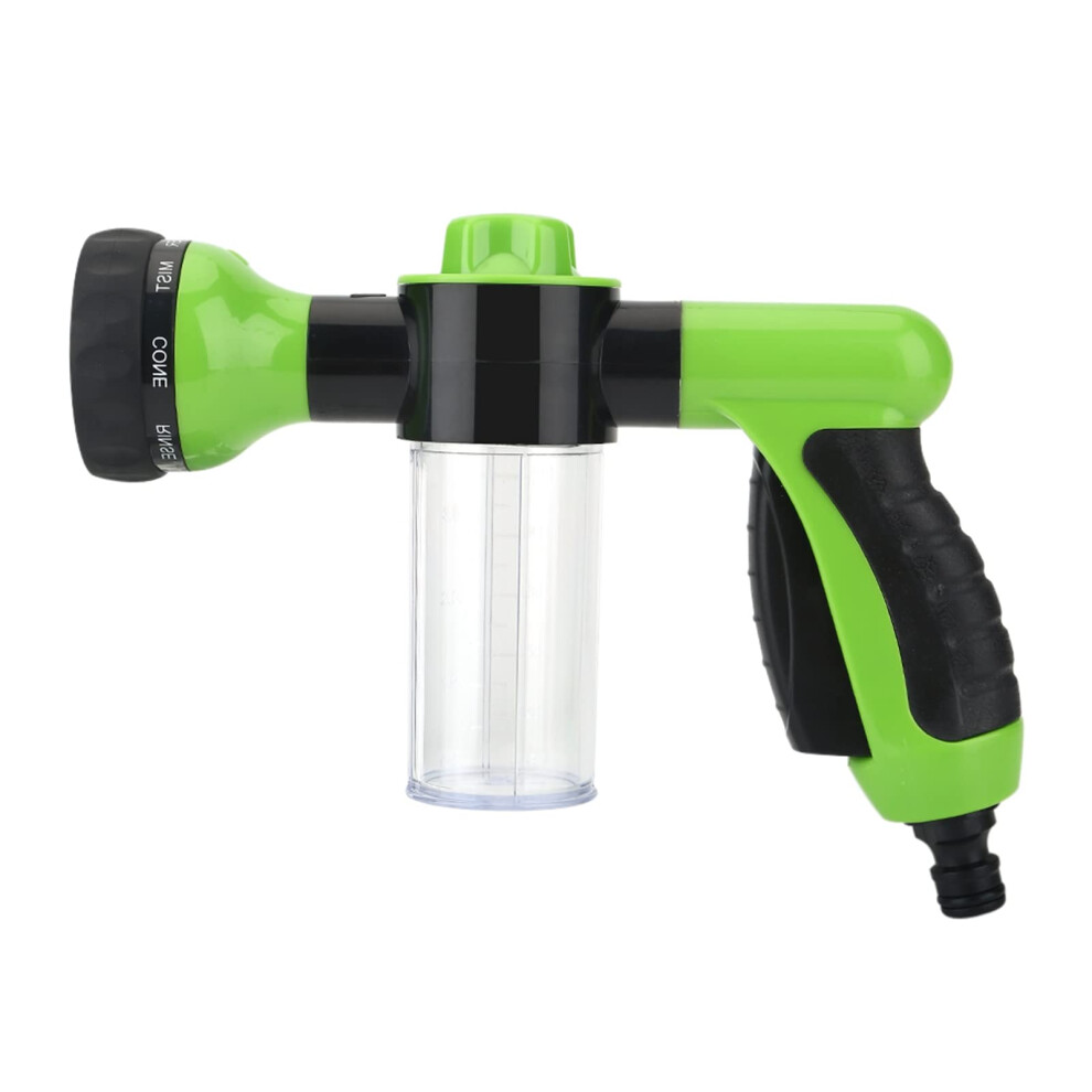 Car Wash Foam Gun With Soap Dispenser Pressure Spray Nozzle For Car Cleaning 6M Green 9199774065122